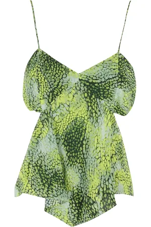 IRO Tops, Dames, Groen, S, Groene Bubbelprint Jurk