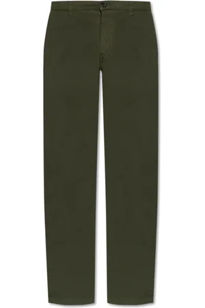 Paul Smith Broeken, Heren, Groen, W34, Katoen, Tapered-Fit Dark Khaki Stretch-Cotton Chino`s