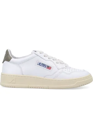 Autry Schoenen, Heren, Wit, 45 EU, Leer, Lage Medalist Sneakers