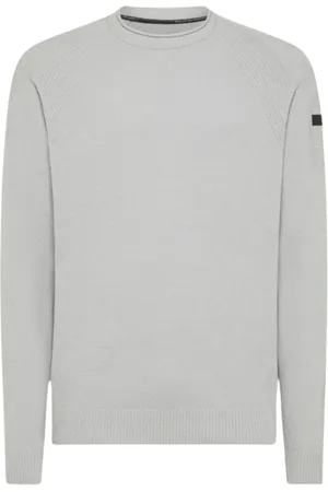 RRD Truien, Heren, Grijs, M, Grijze Chenille Crewneck Sweater