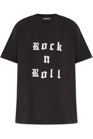 Zadig & Voltaire Tops, Dames, Zwart, S, Katoen, Edwin Printed T-Shirt