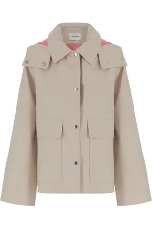 YVES SALOMON Jassen, Dames, , S, Katoen, Katoenen Hoodie met Voorste Knoop en Ritssluiting