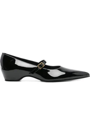 Khaite Schoenen, Dames, Zwart, 37 1/2 EU, Ballerina`s met spitse neus