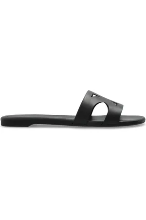 Kate Spade Schoenen, Dames, Zwart, 39 1/2 EU, Leer, Leren slides