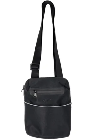Paul & Shark Tassen, Heren, Zwart, ONE Size, Zwarte Crossbodytas met Dubbele Rits