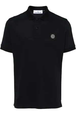 Stone Island Tops, Heren, Blauw, XL, Katoen, Logo Polo