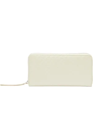John Richmond Accessoires, Dames, Wit, ONE Size, Leer, Witte Portemonnee met Ritssluiting