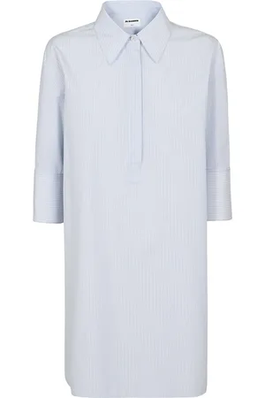Jil Sander Kleedjes, Dames, Blauw, L, Katoen, Friday Shirt