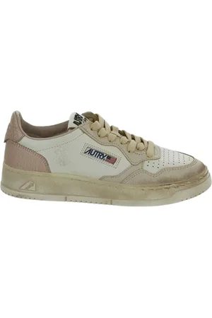 Autry Schoenen, Dames, Veelkleurig, 40 EU, Leer, Sup Vint Low Sneakers