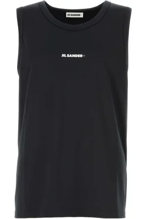 Jil Sander Tops, Heren, Zwart, M, Polyester, Stretch Tanktop