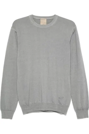Woolrich Truien, Heren, Grijs, 2Xl, Wol, Vintage Parel Grijs Crewneck Trui