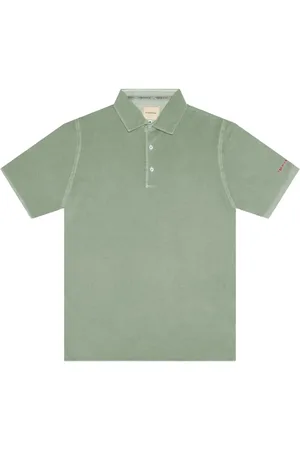 sartoria tramarossa Tops, Heren, Groen, XL, Katoen, Groen Geborduurd Logo Polo Shirt