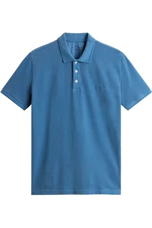 Woolrich Tops, Heren, Blauw, XL, Katoen, Piqué Polo Shirt