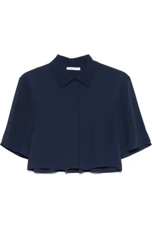 Patrizia Pepe Blouses & Shirts, Dames, Blauw, XS, Blauwe Viscose Shirt voor Vrouwen
