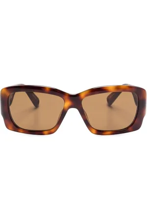 Jacquemus Accessoires, Dames, Bruin, ONE Size, Animalier Getinte Zonnebril