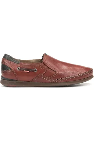 Fluchos Schoenen, Heren, Bruin, 42 EU, Leer, Casual Kameel Leren Herenloafers