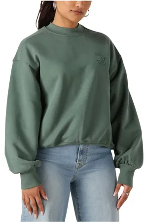 ANOTHER LABEL Sweatshirts & Hoodies, Dames, Groen, XS, Groene Stijlvolle Sweater Jaxy Sweat
