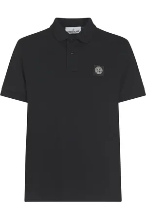 Stone Island Tops, Heren, Zwart, XL, Katoen, Polo Shirt