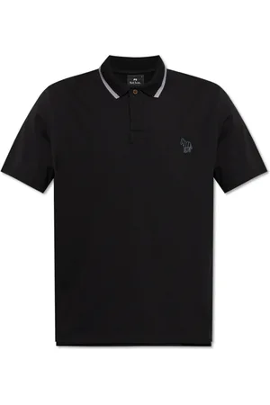 Paul Smith Tops, Heren, Zwart, M, Katoen, Cotton Polo