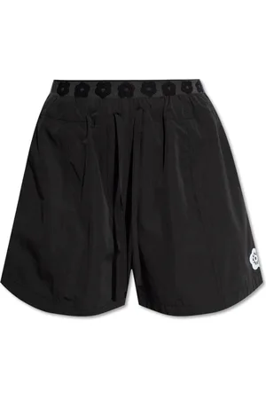 Kenzo Korte broeken, Dames, Zwart, XS, Boke Flower 2.0 Mini Shorts