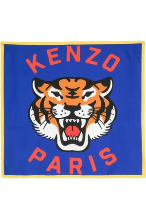 Kenzo Accessoires, Dames, Veelkleurig, ONE Size, Zijden Sjaal