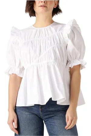 Ibana Blouses & Shirts, Dames, Wit, S, Katoen, Tullia Blouse
