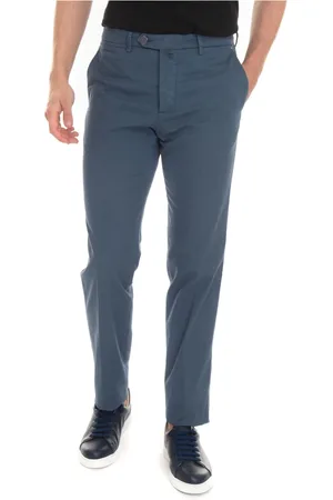 Kiton Broeken, Heren, Blauw, W31, Recht model broek