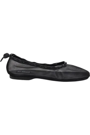 ALOHAS Schoenen, Dames, Zwart, 38 EU, Zwarte Mesh Ballet Flats