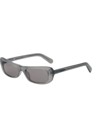 Jacquemus Accessoires, Dames, Grijs, ONE Size, Metallic Grey Capri Zonnebril