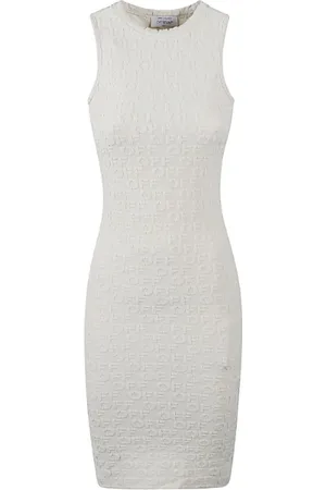 OFF-WHITE Kleedjes, Dames, Wit, S, Witte Zomerjurken