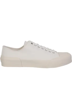 Jil Sander Schoenen, Heren, Wit, 43 EU, Katoen, Witte Sneakers Minimalistische Stijl