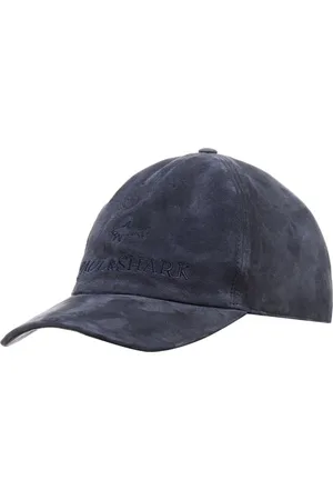 Paul & Shark Accessoires, Heren, Blauw, M, Leer, Blauwe Aqualeather Baseball Cap