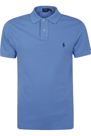 Ralph Lauren Tops, Heren, Blauw, M, Polo Shirt Korte Mouw