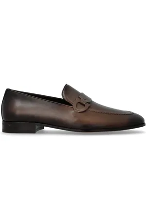 Salvatore Ferragamo Schoenen, Heren, Bruin, 40 EU, Leer, Leren schoenen Bonny
