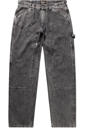 ARIES Jeans, Heren, Zwart, W31, Denim, Vintage Loose-Fit Carpenter Jeans