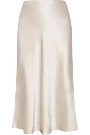 Vince Rokken, Dames, , S, Satijn, Satin Midi Rok Slip Stijl