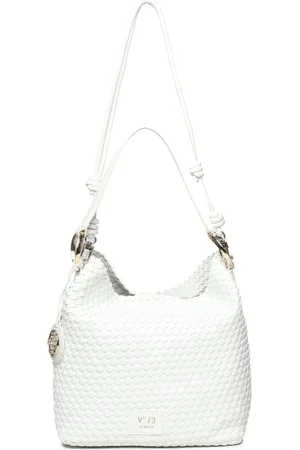 V°73 Tassen, Dames, Wit, ONE Size, Witte Synthetische Geweven Hobotas