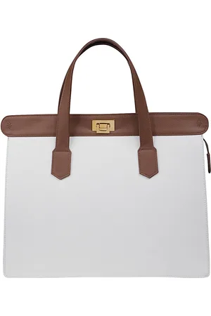 ELEVENTY Tassen, Dames, Wit, ONE Size, Katoen, JOB Exchange