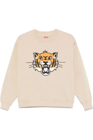 Kenzo Sweatshirts & Hoodies, Dames, , XS, Katoen, Happy Tiger Geborduurde Sweatshirt
