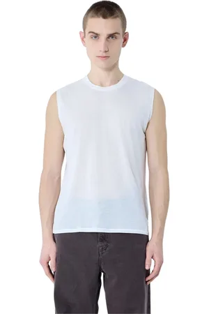 OUR LEGACY Tops, Heren, Wit, L, Katoen, Lichtgewicht Crewneck Tank Top