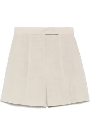 Max Mara Korte broeken, Dames, Grijs, S, Stijlvolle Shorts voor Vrouwen