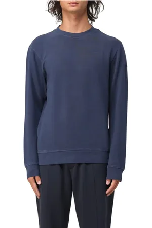 Paul & Shark Sweatshirts & Hoodies, Heren, Blauw, L, Katoen, Stijlvol Sweatshirt