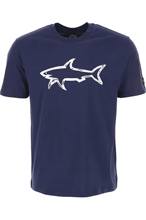 Paul & Shark Tops, Heren, Blauw, 2Xl, Katoen, Katoenen T-shirt