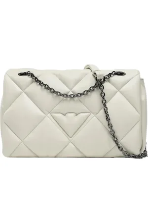 Emporio Armani Tassen, Dames, Wit, ONE Size, Stijlvolle Leren Portemonnee