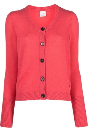 Paul Smith Truien, Dames, Roze, S, Cashmere Gebreide Cardigan