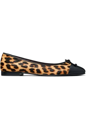 Tory Burch Schoenen, Dames, Bruin, 37 EU, Leer, Cap-Toe Ballet
