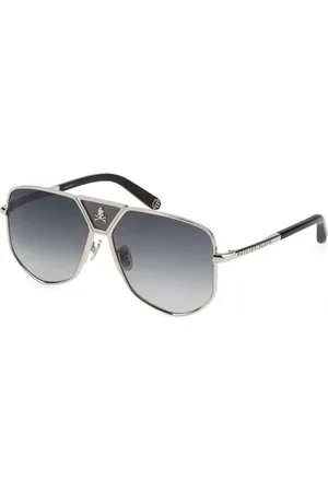 Philipp Plein Accessoires, unisex, Grijs, ONE Size, Nylon, Zonnebril Spp 009V