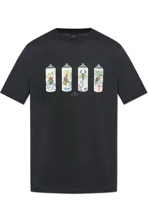 Paul Smith Tops, Heren, Zwart, 2Xl, Katoen, T-shirt met print