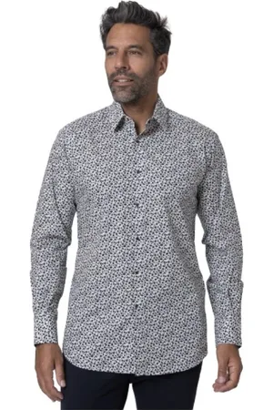 Karl Lagerfeld Overhemden, Heren, Veelkleurig, S, Katoen, Polka Dot Patroon Shirt