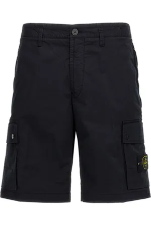 Stone Island Korte broeken, Heren, Blauw, W31, Bermuda Slim Shorts